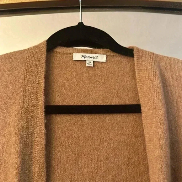 MADEWELL MERINO WOOL/Alpaca Blend Open Front Cardigan XS - Picture 2 of 5